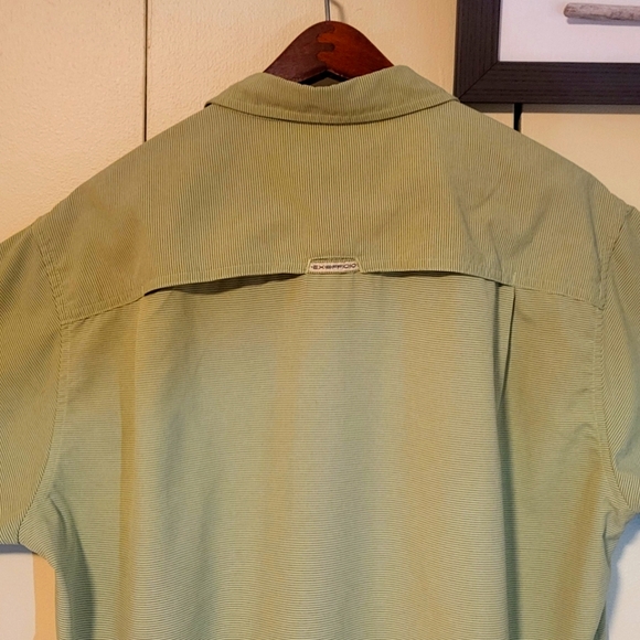 ExOfficio Men's green Vented Button Up Short Sleeve Shirt size L - Picture 10 of 12